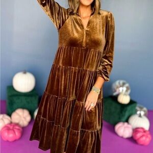 SSYS LILLIAN VELVET DRESS MEDIUM